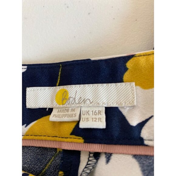 Boden Floral Wide-Leg Trousers, Size 12R - Picture 8 of 13